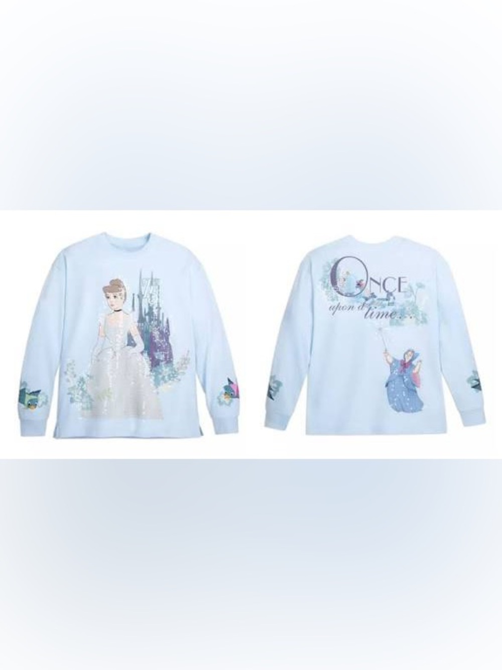 Disney Cinderella 75th anniversary sparkly pullover M NWT